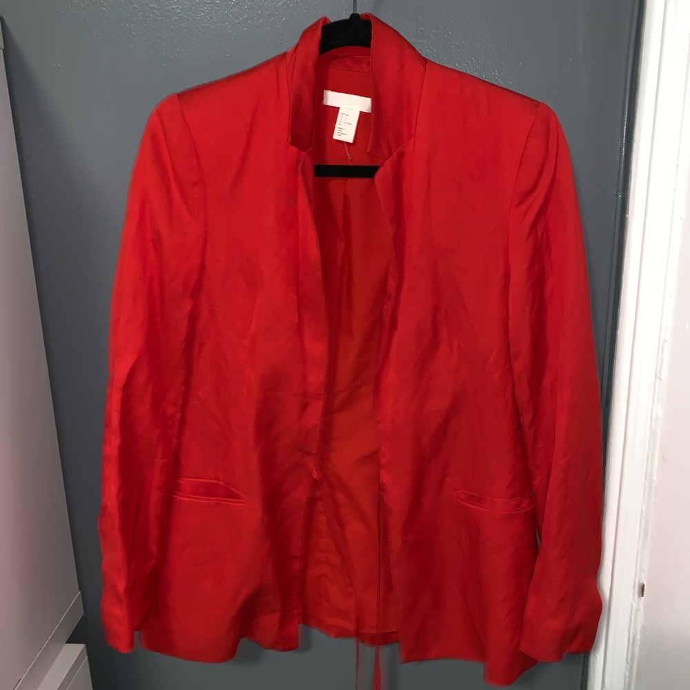Orange blazer
